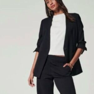 SPANX Black the perfect collarless blazer
